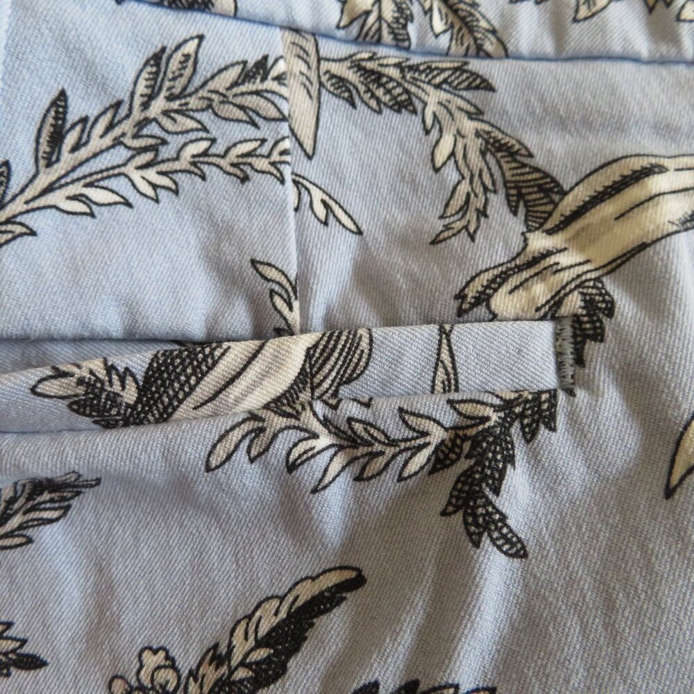 Talbots Chatham Ankle Pants, Size 6, Blue/Black/White Floral Print - EUC - Picture 6 of 7